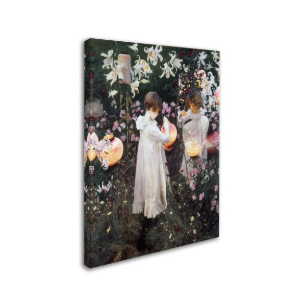 John Singer Sargent 'Carnation Lily Rose' Canvas Art,14x19
